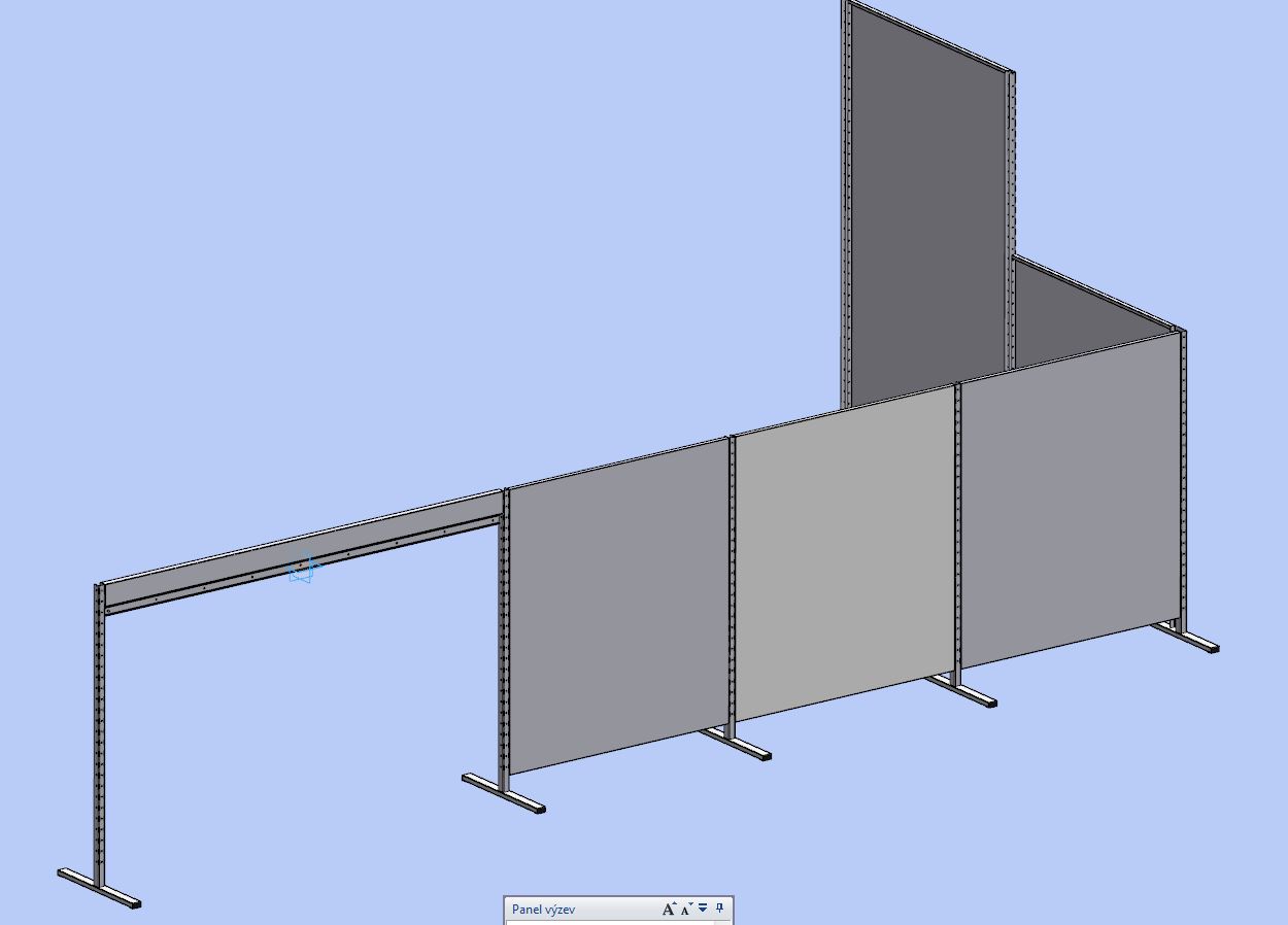 ESD Panelová stěna