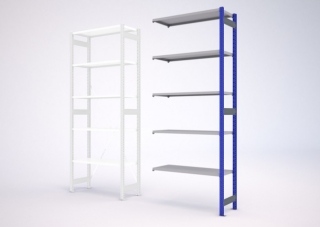 Antistatický policový regál 2500/1030/620mm - přídavné pole