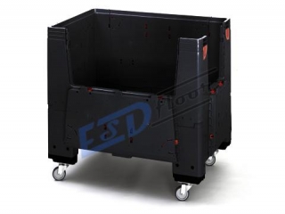  Skládací ESD big box na kolečkách 1200x800x1000mm