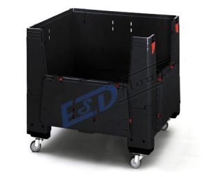  Skládací ESD big box na kolečkách 1200x1000x1000mm