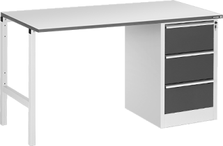 Constant pracovní stůl 1500×700 se skříňkou DR-03