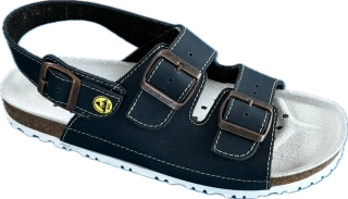  ESD dámské sandále - modré, nubuk