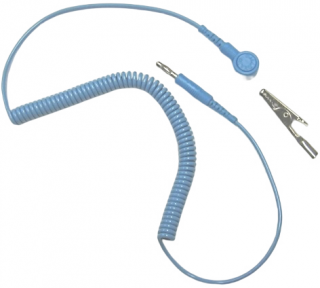 ESD propojovací kabel10MM-banánek+krokodýl - dlouhý 3m