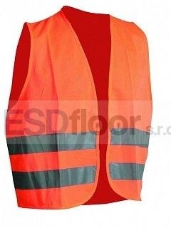 ESD vesta oranžová s pruhy